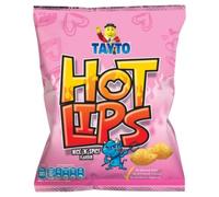 Tayto Hot Lips Nice 'N' Spicy Flavour Snacks, 40g, Pack of 8