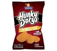 Tayto Hunky Dorys Crinkle Cut Flame Grilled Steak Flavour Potato Crisps, 135g