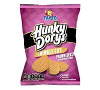 Tayto Hunky Dorys Crinkle Cut Prawn Cocktail Flavoured Potato Crisps, 135G, Pack of 3