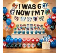 Tayuvira 6 7 Meme Birthday Decoration with Banner Cupcake Balloon