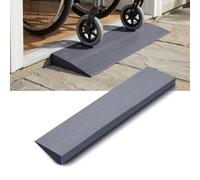 Tayuvira Door Threshold Ramp, 100 x 8 x 2 cm, Rubber Ramp, Self-Adhesive PVC Non-Slip Surface, Wheelchair Ramp for Wheelchair, Rollator, Robot Vacuum Cleaner, Pram, Door Openings, Bathroom or Scooter