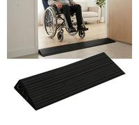 Tayuvira Door Threshold Ramp, 90 x 6 x 2 cm, Rubber Ramp, Self-Adhesive PVC Non-Slip Surface, Wheelchair Ramp for Wheelchair, Rollator, Robot Vacuum Cleaner, Pram, Door Openings, Bathroom or Scooter