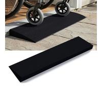 Tayuvira Door Threshold Ramp, 90 x 8 x 2.5 cm, Rubber Ramp, Self-Adhesive PVC Non-Slip Surface, Wheelchair Ramp for Wheelchair, Rollator, Robot Vacuum Cleaner, Pram, Door Openings, Bathroom or Scooter