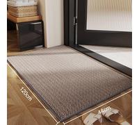 Taywes Kitchen Rug Washable Non-Slip Hemp Like Woven Kitchen Mat Kitchen Rug Stain Absorbent Mat Natural Rubber Back Suitable for Kitchens and Dining Room 44 x 120 cm