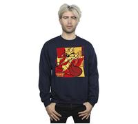 Taz Bugs Rabbit New Year Sweatshirt Looney Tunes Navy S