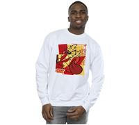 Taz Bugs Rabbit New Year Sweatshirt Looney Tunes White M