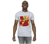 Taz Bugs Rabbit New Year T-Shirt Looney Tunes Grey L