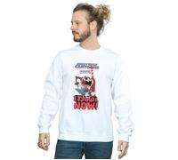 Taz I Carol Now Sweatshirt Looney Tunes White M