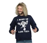 Taz I Woke Up Like This Sweatshirt Looney Tunes Navy M