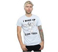 Taz I Woke Up Like This T-Shirt Looney Tunes Grey M