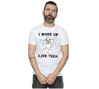 Taz I Woke Up Like This T-Shirt Looney Tunes White XXL