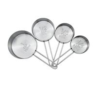 Tazas Medidoras - Juego De 4 Pieces With Doble Escala, Medidores Apilables Para Cocina Y Repostería, Utensilios Para Ingredientes Secos Y Líquidos, Harina, Azúcar, Leche, Café, Arroz