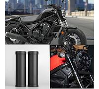TAZGANTAX Black Motorcycle Front Fork Rubber Gaiters boots Gaitors Shock Absorber Cover Compatible with Ho-nda Rebel CMX 500 CMX 300 Rebel 500 CMX300 Accessories (Upper)