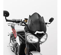 TAZGANTAX Flyscreen Compatible with T-riumph Speed Triple 2016-2022 Street Triple R/RS 2017-2022 Motorcycle Windscreen Wind Screen Front Fairing Windshield Wind Deflector (Smoke)