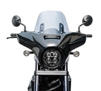 TAZGANTAX Motorcycle Front Headlight Fairing Windshield for REBEL1100 Mask Windscreen Visor Wind Deflector Screen Shield Compatible with H-onda Rebel CMX1100 2021 2022 2023 2024(Light Smoke+Black)