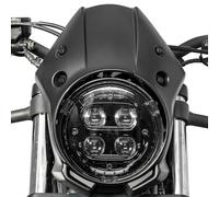 TAZGANTAX Motorcycle Front Mask Cover Windshield Wind Deflector for Rebel CMX 500 300 Headlight Fairing Cowl Windscreen Compatible with Ho-nda Rebel CMX500 CMX300 2017 2018 2019 (Black)