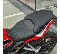 TAZGANTAX Motorcycle Pressure Relief Saddle, Foam Seat Rider Passenger Comfortable Cushion Seat Pad Cover Compatible with Hon-da CB650R CBR650R CB 650 R CBR 650 R 2019-2023(1 Set-Black 2)