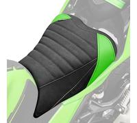 TAZGANTAX Motorcycle Rider Passenger Solo Seat Cushion Pad Cover Sponge Saddle Fits for Ka-wa-sa-ki Ninja400 Ninja 400 Z400 Z 400 2018 2019 2020 2021 2022 2023 Comfortable Travel Seat (Front-Green)