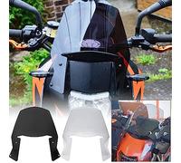 TAZGANTAX Motorcycle Windshield Front Fairing Windscreen Pare-brise Flyscreen Protector Compatible with K.T.M Duke 690 (2008-2019) DUKE690 R (2010-2018) Screen Wind Deflector (Black)