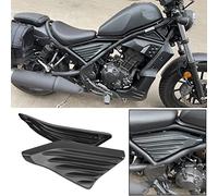 TAZGANTAX Side Trim Upper Frame Infill Panel Cover Plate Fairing Cowl Protection for Ho-nda REBEL CMX 500/300 2017-2023, Black ABS Plastic Side Panel Cover