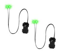 TAZIZI 2Pcs Halloween Glowing LED Eyes For-Mask, LED Glowing Light Up Skeleton Eyes, For Halloween Skull, Pumpkins, Tombstones, Props