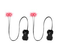 TAZIZI 2Pcs Halloween Glowing LED Eyes For-Mask, LED Glowing Light Up Skeleton Eyes, For Halloween Skull, Pumpkins, Tombstones, Props