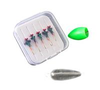 TAZIZI 5Pcs Fly Fishing Lures Topwater Baits with Double Hooks, Lightweight Artificial Crank Baits for Trout Bass Light Weight Artificial