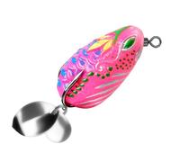 TAZIZI Artificial Frogs Lures Double Propellers Large Feet, D