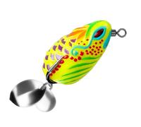 TAZIZI Artificial Frogs Lures Double Propellers Large Feet, F