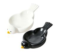 TAZIZI Bird Shaped Mahjong Holder Ceramic Catchall Tray Set of 2
