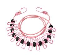 TAZIZI Clotheslines Elastics Clotheslines Travel Washing Line Adjust Retractable Airer Wind Proof Rope with 12Clip Retractable Outdoor