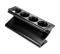 TAZIZI Garage Upkeep Grease Station | Bike Worktable Organizer Rack, Four Round Jar Holders, Sloped Resin Body, Cycling Repair Area Storage