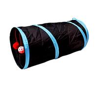 TAZIZI Kitten Tunnel Toy Scratch Toy for Indoor Cats, Black | Scratch Toy for Indoor Cats Kitten Pet Training Interactive Fun Tunnel Tube for Boredom
