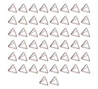 TAZIZI Layer Metal Triangle Shaped Card Holder for Offices, Rose Gold | Sturdy Metal Double Decor Card Holder for Party Seating Card Display and Seating Arrangements