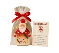 TAZIZI Little Pocket Christmas Hug, Christmas Pocket Hug With Encouragement Card, Emotional Supports Gifts, Santa-Claus Hugs Ornaments, Holiday Keepsakes For Friend Family Neighbors