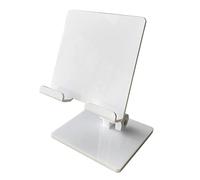 TAZIZI Phone Pad Bracket Holder Desktop Foldable Stable, White | Desktop Adjustable Folding Holder for MiPad Air 12.9 11in 10.2 10.9in Online Course Live Stream