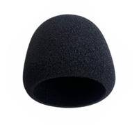 TAZIZI Podcast Mic Foam Cover Black Soft Windscreen Sleeve Home, B | Soft Foam Microphone Sleeve for Cleaner Breath Wind, Podcast Streaming Voice Use, Home Studio Lessons