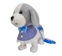 TAZIZI Robot Dogs Realistic, Wuffy Robot Dog, Interactive Plush Toy Puppy with Walking, Barking, Singing, Tongue Licking Motion, Leash Remote, Battery Powered (Battery Not Included)