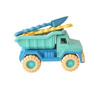 TAZIZI Sandbox Truck Playset with Shovel Mold, Green | Beach Digging Toys for Yard Seaside Garden Activity and Family Outings