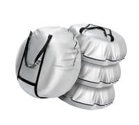 TAZIZI Seasonal Tire Protective Bag 90 Cm, 4 piece set | 600D Oxford Fabric with Carry Handles for Garage Corner Rotation Prep and Spare Coverage