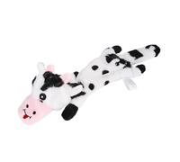 TAZIZI Squeaky Extra-tough Stuffed Doll Toy for Dog Tooth, The cow