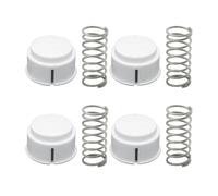 TAZIZI Vehicle Coolers Latch Button and Coil Spring Replacement Set | Round Button Caps with Visible Side Slots, Coil Springs, Existing-Position Coolers Latch Replacement