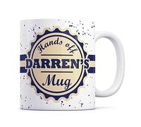 Tazletree Darren Mug- Hands Off Darren’s Mug - Funny and Bold Coffee Mug for Darren’s Personal Space