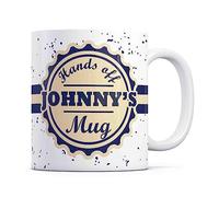 Tazletree Johnny Mug- Hands Off Johnny’s Mug - Funny and Bold Coffee Mug for Their Personal Space
