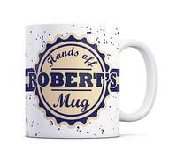 Tazletree Robert Mug- Hands Off Robert’s Mug - Funny and Bold Coffee Mug for Their Personal Space