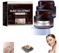 Tazo Black Tea Peel Off Mask,Herbal Refining Black Tea Skinning Face Mask,Black Tea Extract Cleansing Mask,Black Tea Firming Overnight Mask,Peel off Mask Anti Aging For All Skin Types (2 Pcs)