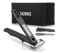 TAZOREE 360° Nail Clipper Set (Includes Nail File) - Rotating Head, Suitable for Fingernails and Thick Nails