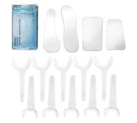 Tazrigo Dental Photography Mirrors Stainless Steel & 10Pcs T-shape Retractor Mouth Opener