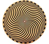 TAZstudio Premium slipmat - Cork Turntable Mat for Better Sound Support on Vinyl LP Record Player - Cork mat Original Art Design - Psychedelic Geometric Storm Art (4mm Thick)-m2