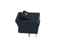 TAZYYZUU 10Pcs/Lot Button Switch 6A-10A 110V 250V KCD1 2Pin Snap-in On/Off Rocker 5PCS/Lot 21MM*15MM Black Momentary(Locking,5Pcs)